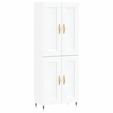 Highboard White 69.5x34x180 cm Engineered Wood 3199665