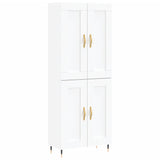 Highboard White 69.5x34x180 cm Engineered Wood 3199665