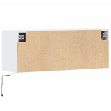 TV Wall Cabinet with LED Lights White 100x31x35 cm 852362