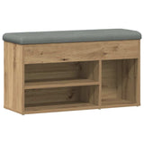Shoe Bench Artisan Oak 82x32x45.5 cm Engineered Wood 857628