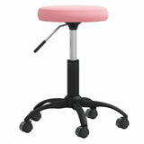 Office Swivel Chair Pink Velvet 333179