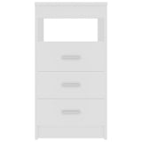 801805 Drawer Cabinet White 40x50x76 cm Engineered Wood