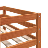 Kids' Bed Frame without Mattress Wax Brown 90x200 cm 846866