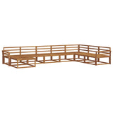 Outdoor Sofa Set 8 pcs Natural Solid Acacia Wood 3367997