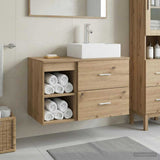 Bathroom Furniture Set 2 pcs Artisan Oak Engineered Wood 3403895