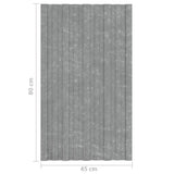 Roof Panels 12 pcs Galvanised Steel Silver 80x45 cm 317209