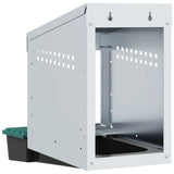 Chicken Nesting Box 1 Compartment Wall-Mounted Galvanised Steel 4104890
