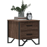 Bedside Cabinet Brown Oak 40x41x40 cm Engineered Wood 848512
