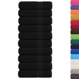Bath Towels "FROGN" 10 pcs Black 100x150 cm 360 gsm 136958