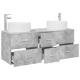 Bathroom Furniture Set 3 pcs Concrete Grey 3405958