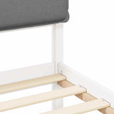 Bed Frame with Upholstered Headboard Light Grey 180 x 200 cm 877823