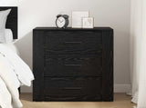 Bedside Cabinet Black Oak 35 x 50 x 60 cm Engineered Wood 881062