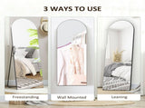150cm Arched Full Length Mirror - Black T3398P343299