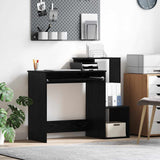 Desk with Drawer Black Oak 106 x 41 x 88.5 cm Engineered Wood 869467