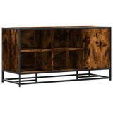 Shoe Bench Smoked Oak 100x40x53.5 cm Engineered Wood and Metal 849216