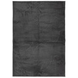 Rug IZA Short Pile Scandinavian Look Anthracite 140x200 cm 375429