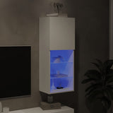 TV Cabinet with LED Lights White 40.5x30x102 cm 837057