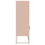 ZNTS Highboard Pink 68x39x123 cm Steel 853369