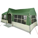 Family Tent with Roof Green and Beige 622 x 295 x 238 cm 4100700