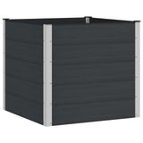Garden Raised Bed Black 100 x 100 x 91 cm WPC and Aluminium 42038979