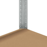 5-Layer Storage Shelves 3 pcs Silver Steel&Engineered Wood 3307590