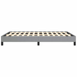 Bed Frame without Mattress Light Grey 137x190 cm Full Fabric 346758