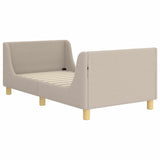 Children's Bed Frame with Headboard Light Grey 80 x 160 cm 42010856