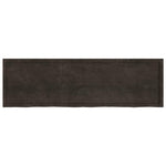 Table Top Dark Brown 200x60x cm Treated Solid Wood Oak 3156462