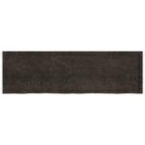Table Top Dark Brown 200x60x cm Treated Solid Wood Oak 3156462