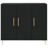 Sideboard Black 90x34x80 cm Engineered Wood 828093