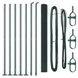 Welded Wire Fence with Concrete Base 10 x 1.4 m 3352408
