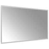 LED Bathroom Mirror Transparent 90 x 50 cm Tempered Glass 42045820