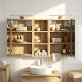 Bathroom Cabinet Set 3 pcs 80 x 10.5 x 50 cm Engineered wood 3403663