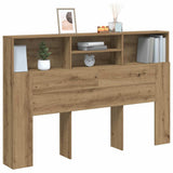 Headboard Cabinet Artisan Oak 160x19x103.5 cm Engineered Wood 856871