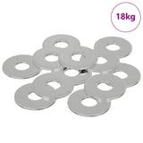 Washers 33962 pcs Silver Iron 864462