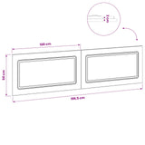 Wall-Mounted Headboard UTRECHT Grey Sonoma Engineered Wood 897811