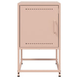 ZNTS Bedside Cabinet Pink 36x39x60.5 cm Steel 846448