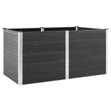 Garden Raised Bed 200x100x91 cm WPC Grey 318098