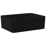 Wash Basin 40x30x13 cm Ceramic Black 143920