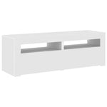 TV Cabinet with LED Lights White 120x35x40 cm 804355