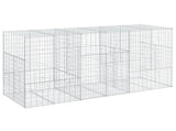 Gabion Basket with Cover 300x100x150 cm Galvanised Iron 3295215