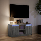 TV Cabinet with LED Grey Sonoma 100x34x50 cm Engineered Wood 852192