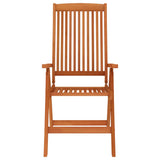 Garden Chair Set of 4 Solid Wood Eucalyptus Wood with Oil Finish 3087344