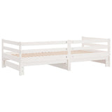 Pull-out Day Bed without Mattress White 90x190 cm 814655