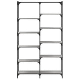 Bookshelf Grey Sonoma 100x32x170 cm Engineered Wood and Iron 832791
