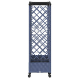 Raised Bed with Trellis and Roof Grey 203.5 x 40 x 129 cm PP 3423154