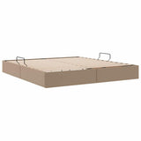 Storage Bed with Mattress Cappucino 180 x 200 cm Faux leather 3369960