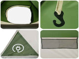Instant Tent Green 305 x 215 x 140 cm Polyester and Steel 42028689