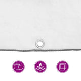 Clear Tarpaulin with Eyelets 10x12 m Polyethylene 4018537