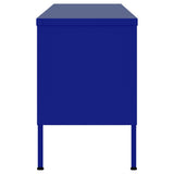 TV Cabinet Navy Blue 105x35x50 cm Steel 336235
